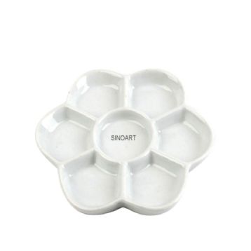 Porcelain 7-Well Flower Palette