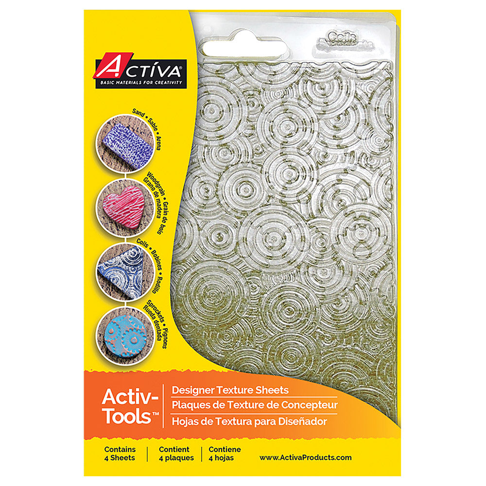 Activa Designer Texture Sheets Set of 4