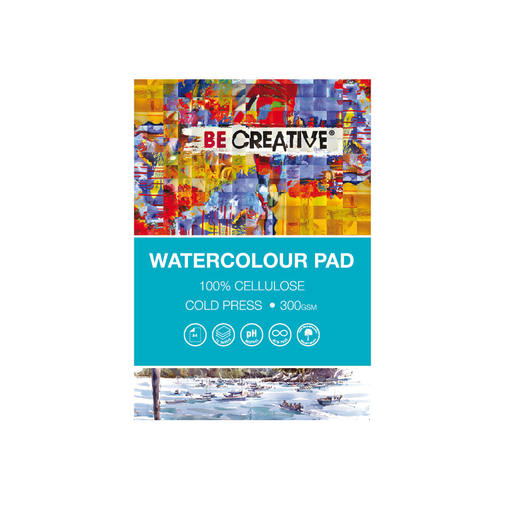 Be Creative 100% Celloulose Watercolours Pads