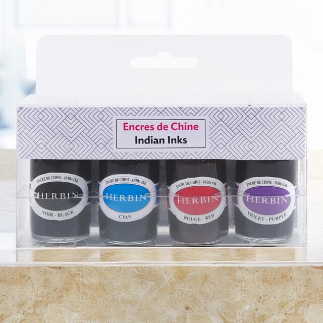Herbin India Ink Assorted Set 4x15ml