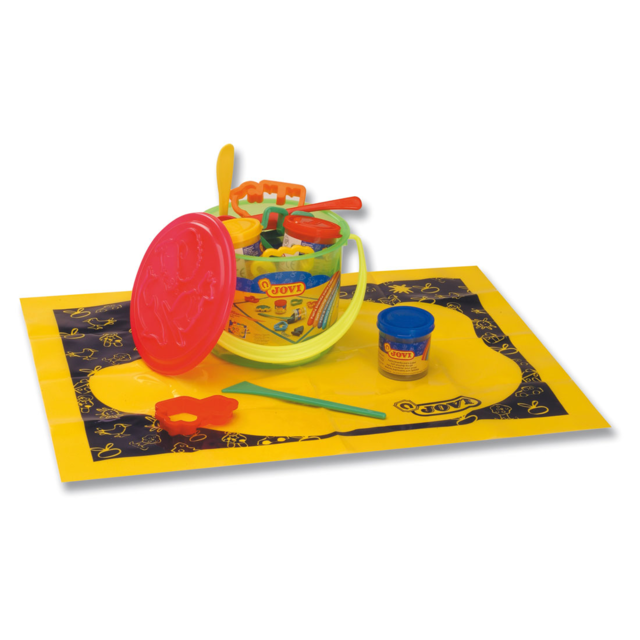 Jovi Soft PlayDough 4x50gm + 10 Accessories Tub