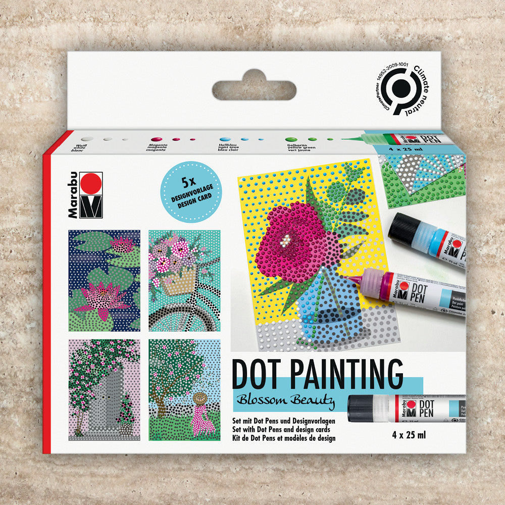 Marabu Dot Painting Flower Set