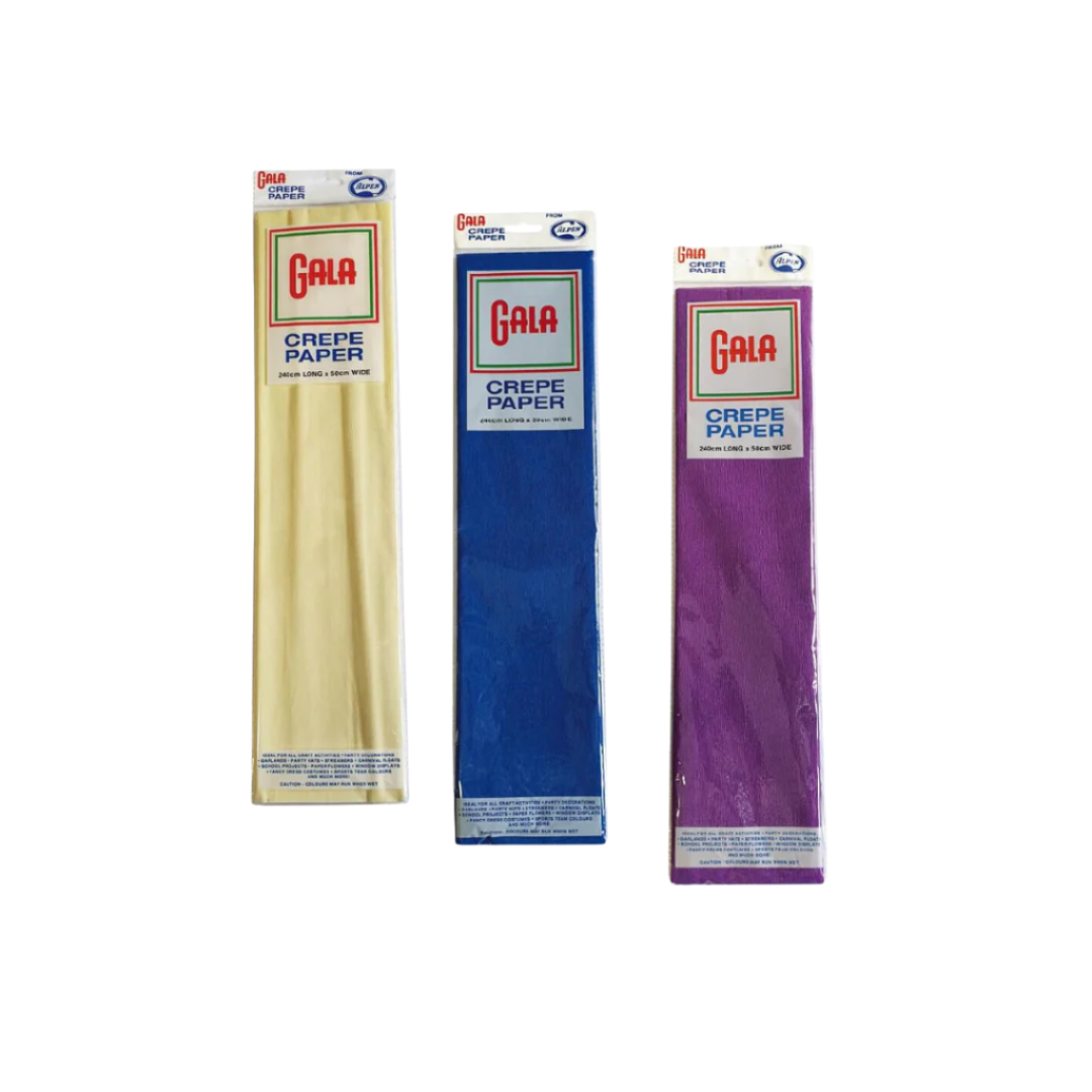 Crepe Paper Assorted | Packs of 12