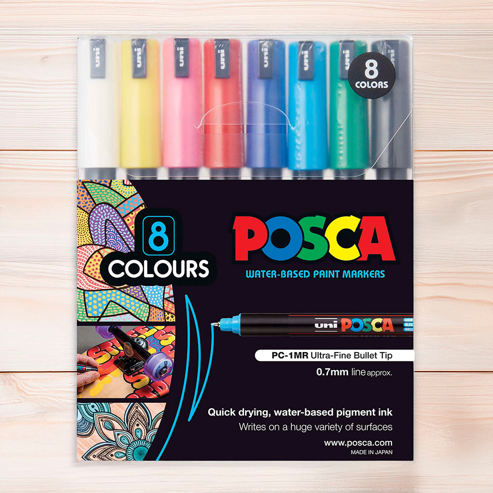 Posca Ultrafine Fibre Tip Markers 0.7mm - Assorted Sets