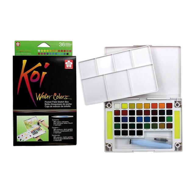 Koi Watercolour Field Box Set 36