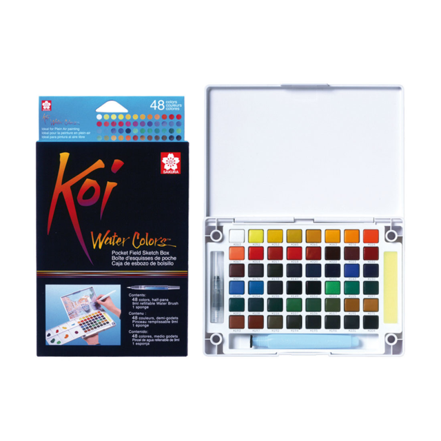 Koi Watercolour Field Box 48