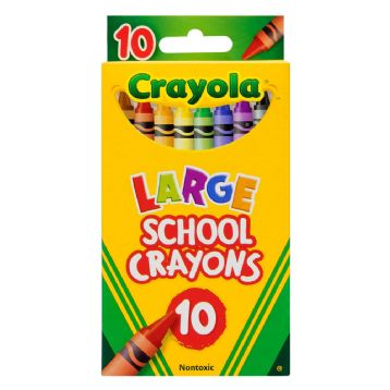 Crayola Large School Crayons Pack of 10