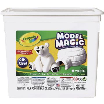 Crayola Model Magic Modelling Clay White 907g Bucket