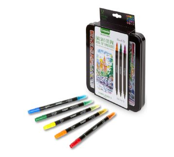 Crayola Signature Brush Detail Markers Set of 16