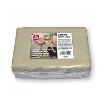 Zamora Fine White Hobby Ceramic Clay 5kg