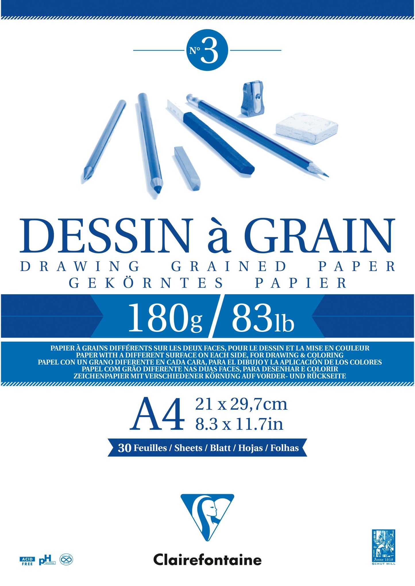 Clairefontaine Dessin A Grain Drawing Pads