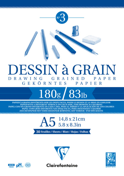 Clairefontaine Dessin A Grain Drawing Pads