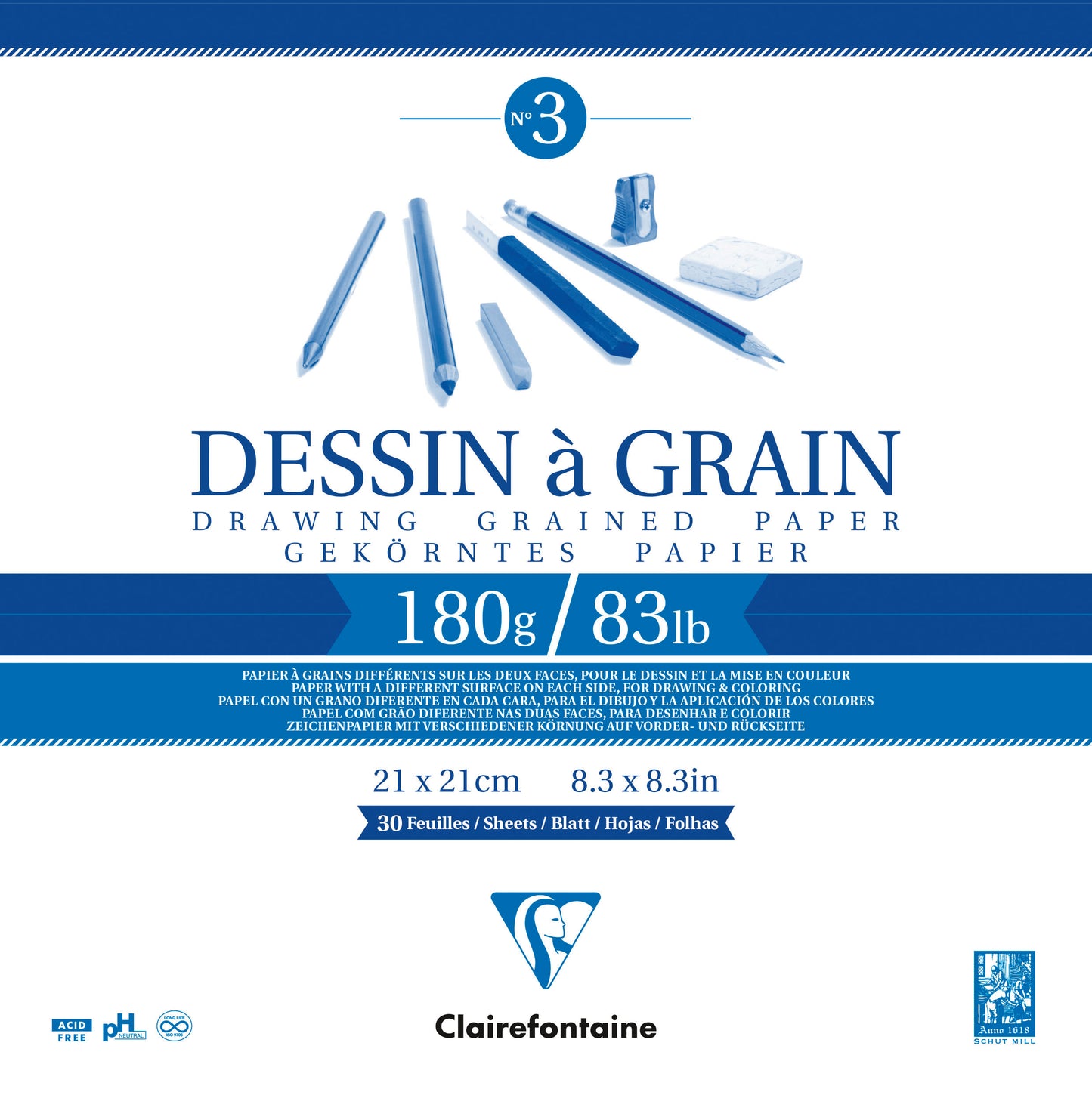 Clairefontaine Dessin A Grain Drawing Pads