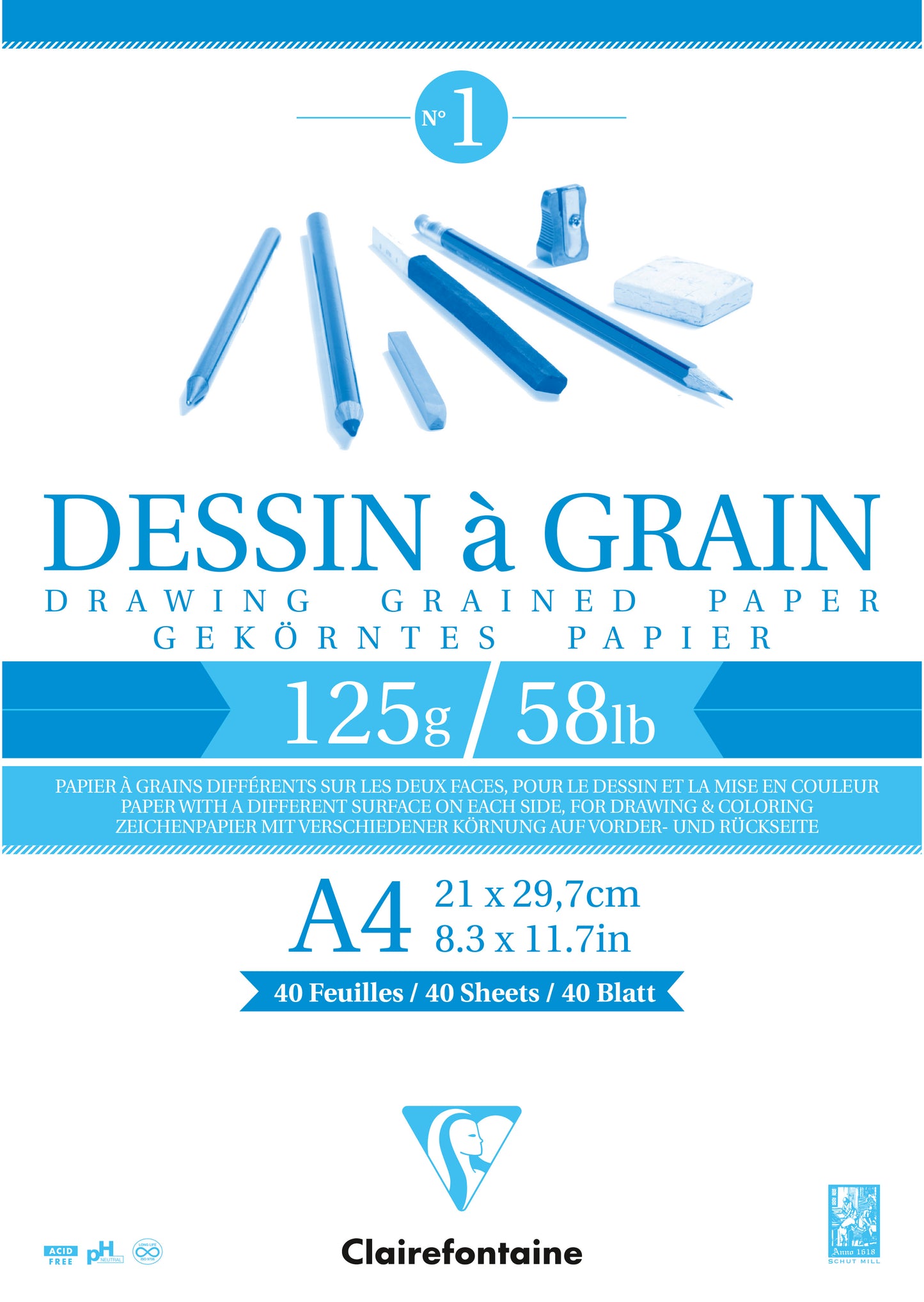 Clairefontaine Dessin A Grain Drawing Pads