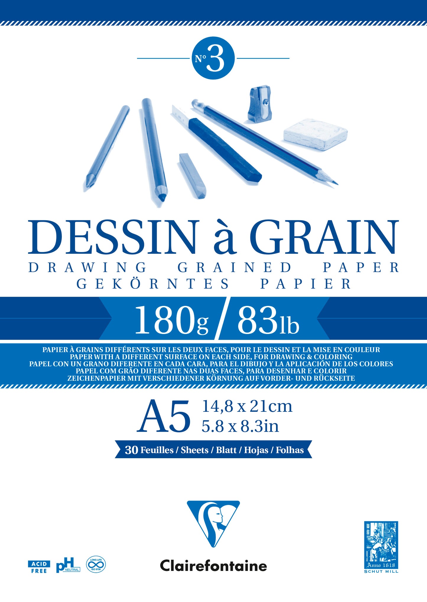 Clairefontaine Dessin A Grain Drawing Pads