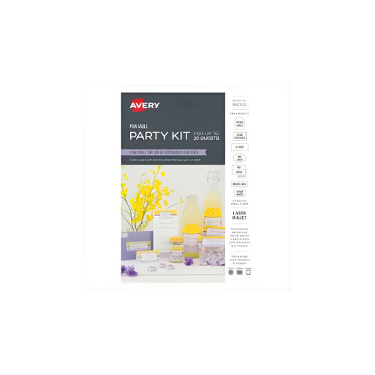 Party kit 27 sheets assorted labels