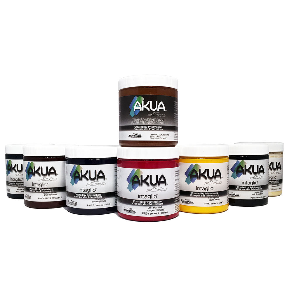 Akua Intaglio Printing Ink Starter Set 8 x 237ml