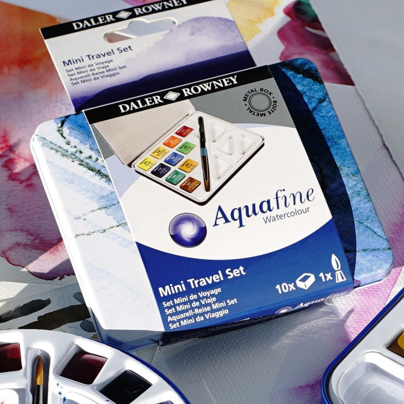 Aquafine Watercolours Mini Travel Tin Set of 10