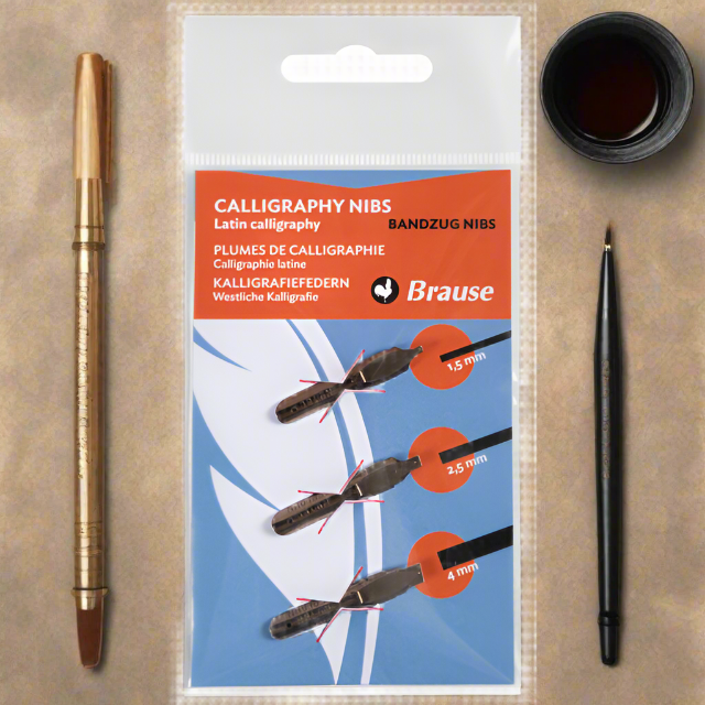 Brause Nib Holder & 3 Nib Calligraphy Set