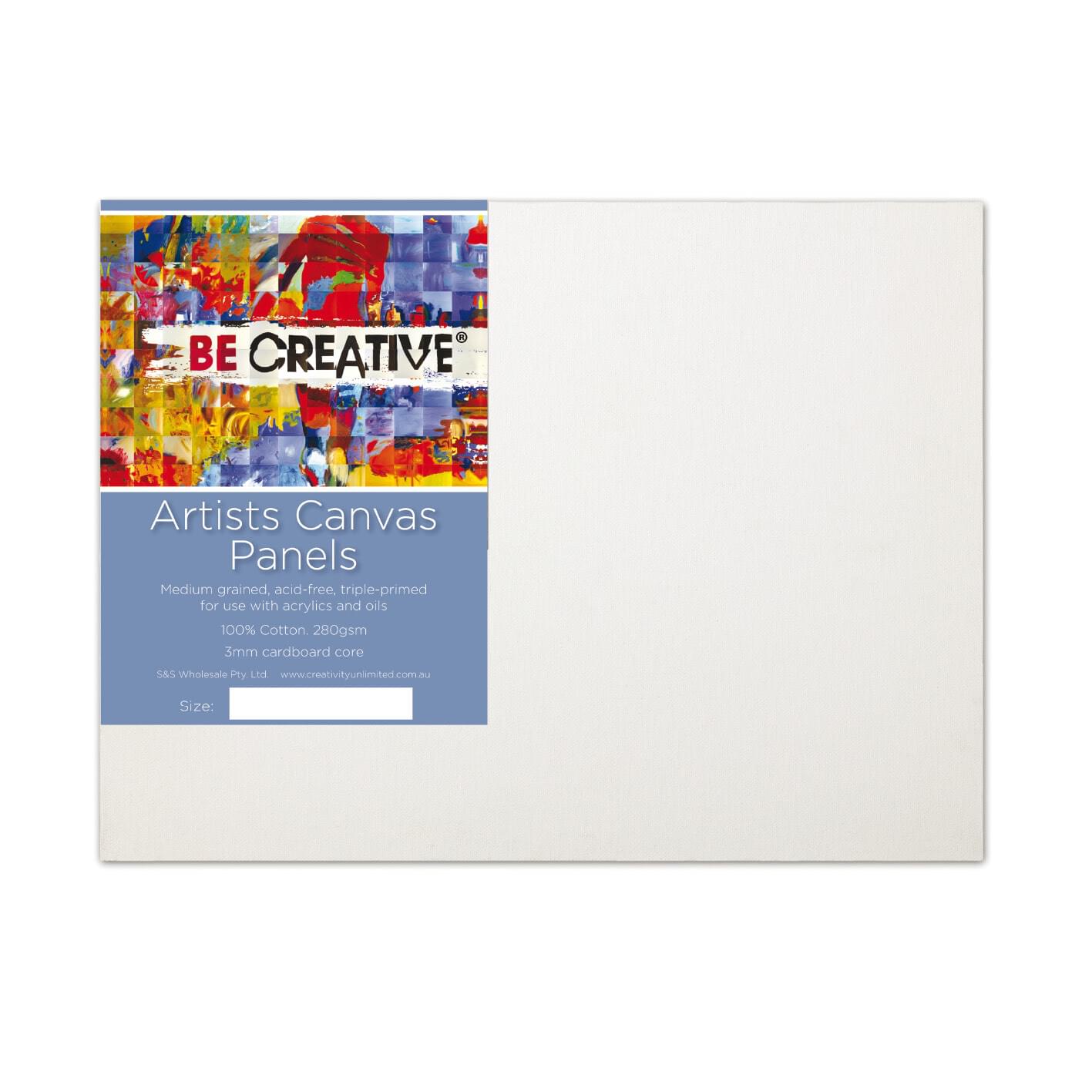 Be Creative Cotton Canvas Panels