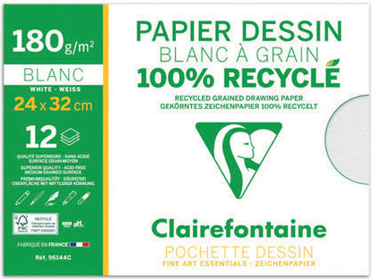 Clairefontaine Recycled Grained Drawing Paper | Assorted Packs