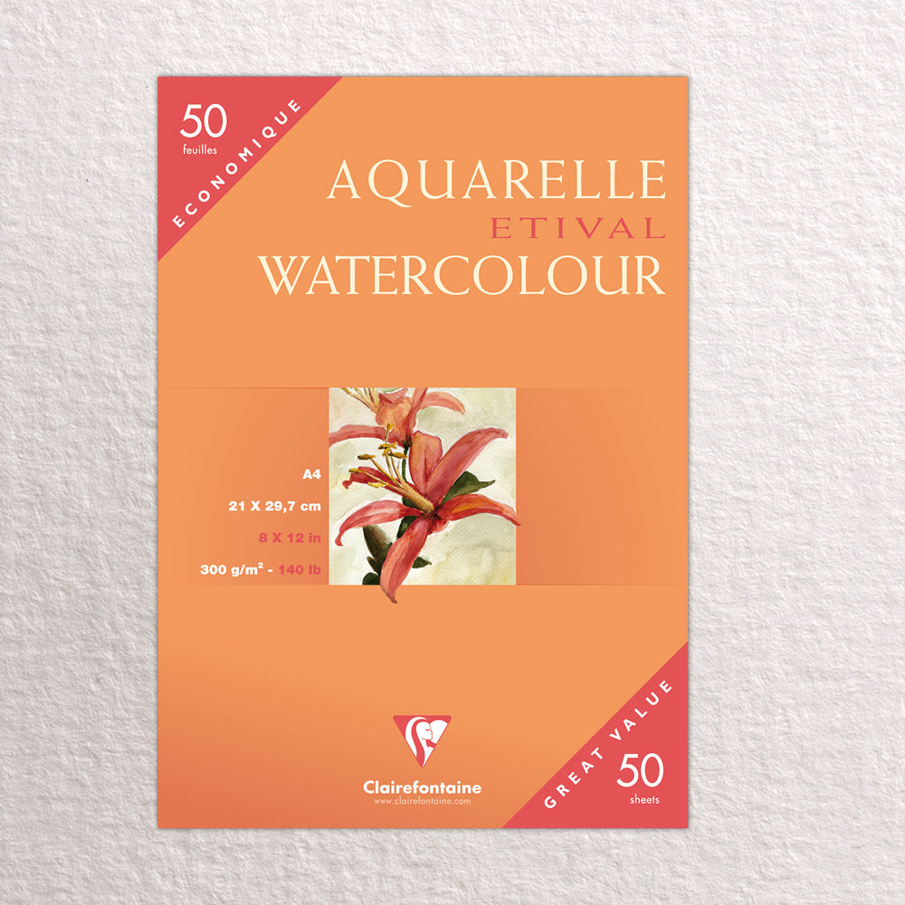 Etival Watercolour Paper Sheets | Cold Press