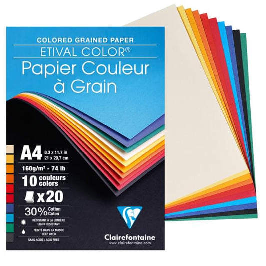 Etival Color Coloured Drawing Paper | Pad of 20