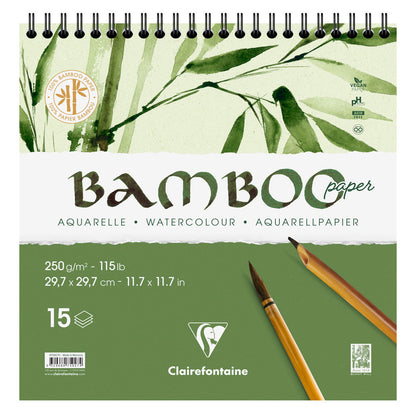 Clairefontaine Bamboo Watercolour Spiral Pads