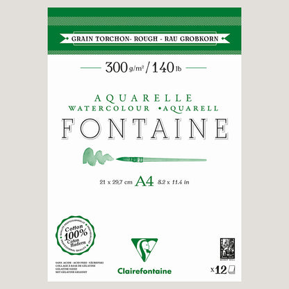 Fontaine 100% Cotton Watercolour Paper | Torchon Pads