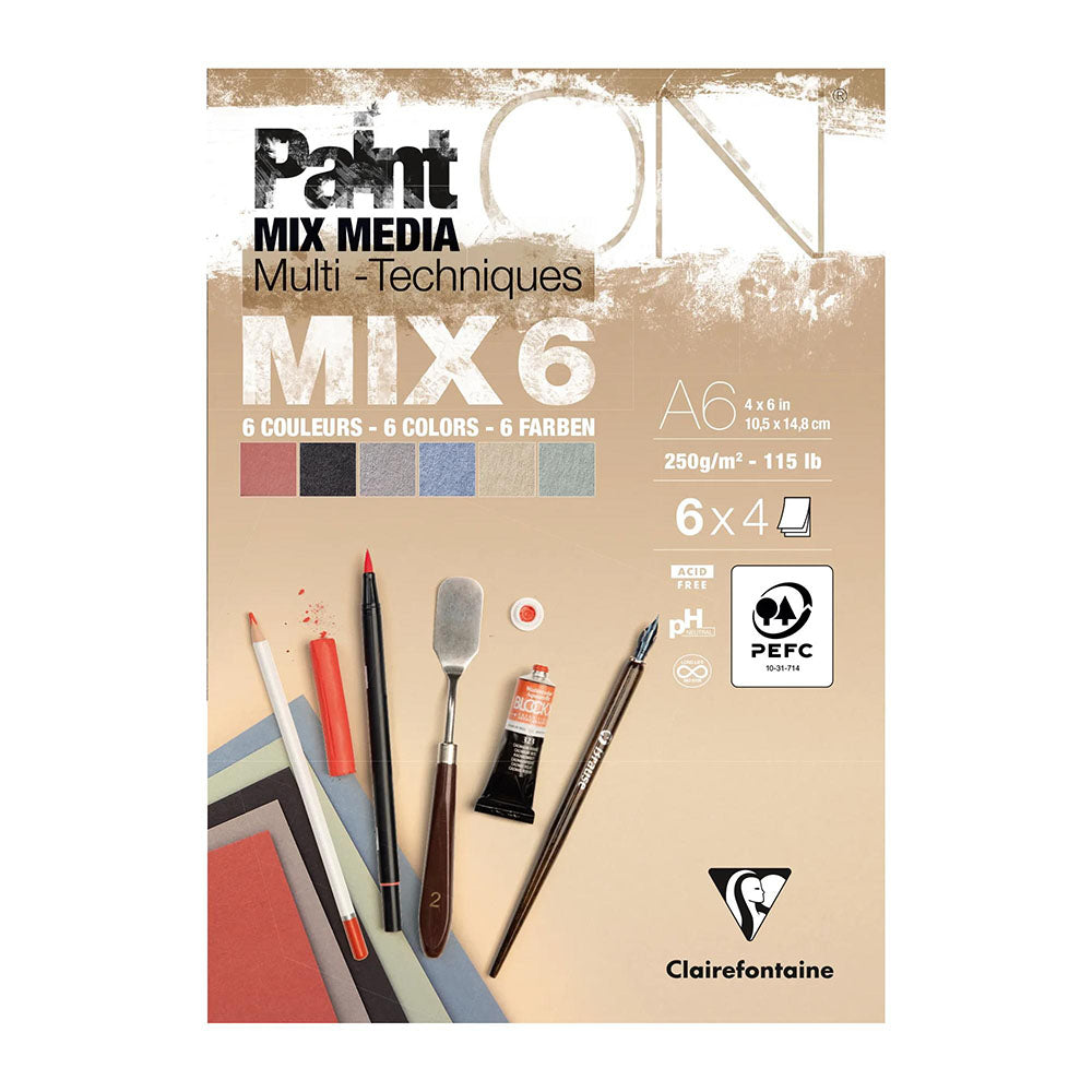 Clairefontaine Paint'On Mix 6 Pads
