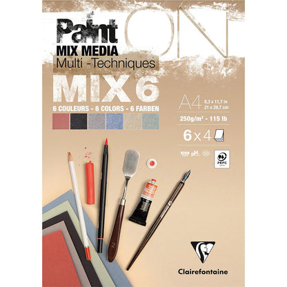 Clairefontaine Paint'On Mix 6 Pads