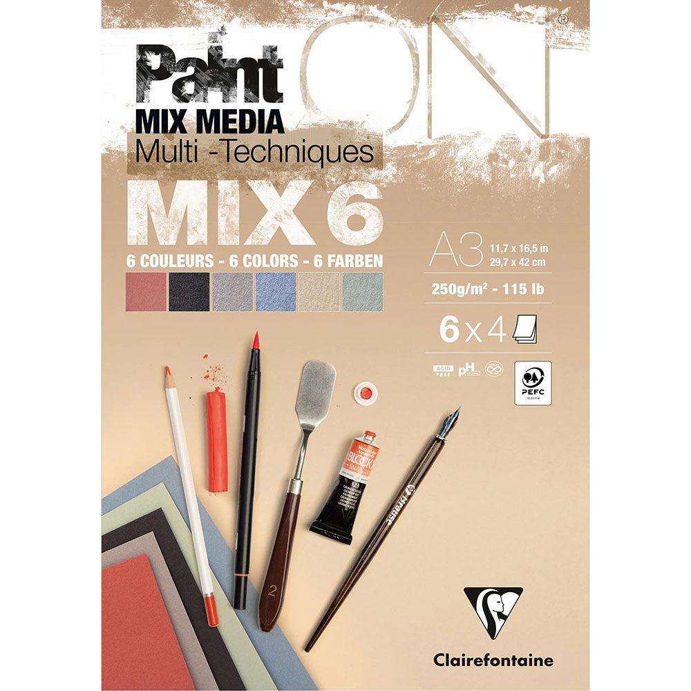 Clairefontaine Paint'On Mix 6 Pads