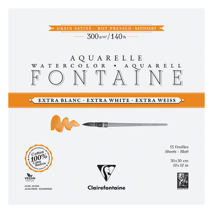 Fontaine 100% Cotton EW Watercolour Paper | Hot Press Blocks