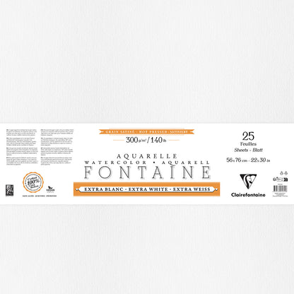 Fontaine 100% Cotton EW Watercolour Paper | Hot Press sheets