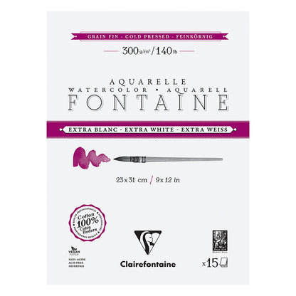 Fontaine 100% Cotton EW Watercolour Paper| Cold Press Blocks