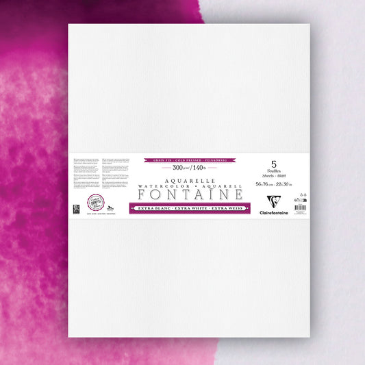 Fontaine 100% Cotton EW Watercolour Paper| Cold Press sheets