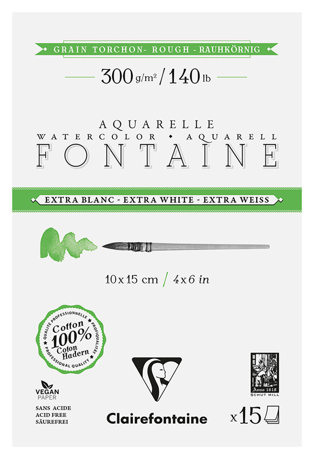 Fontaine 100% Cotton Extra White Watercolour Paper I Pads