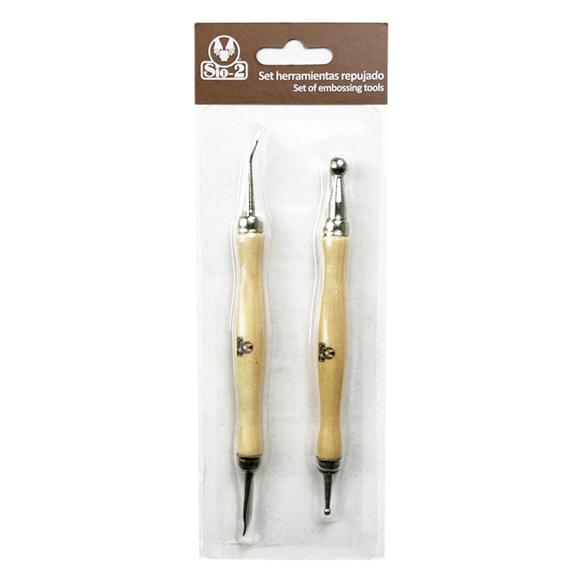 Sio-2 Clay Embossing Tools | Set of 2