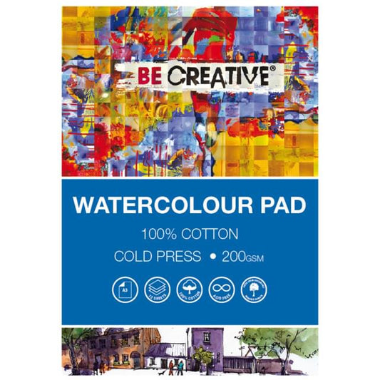 Be Creative 100% Cotton Watercolour Pads