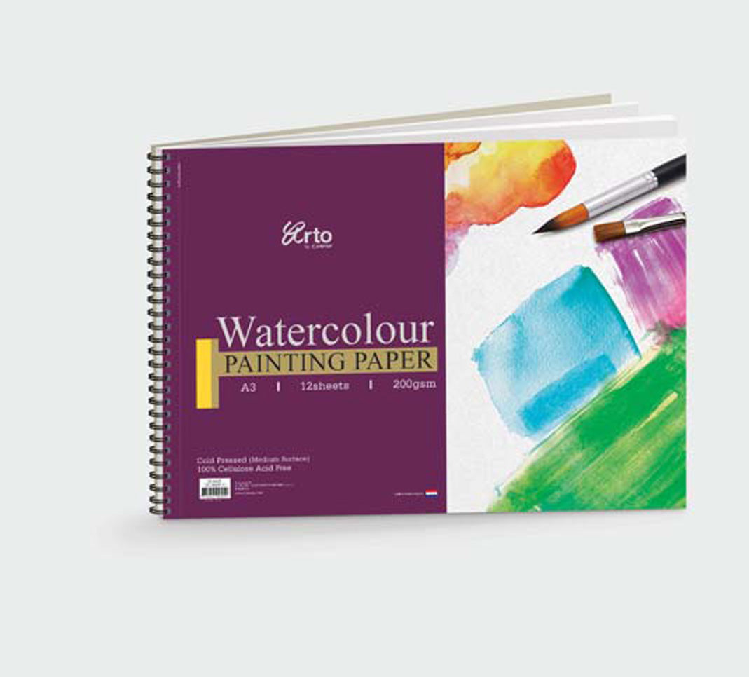 Arto 100% Cellulose Spiral Watercolour Pads