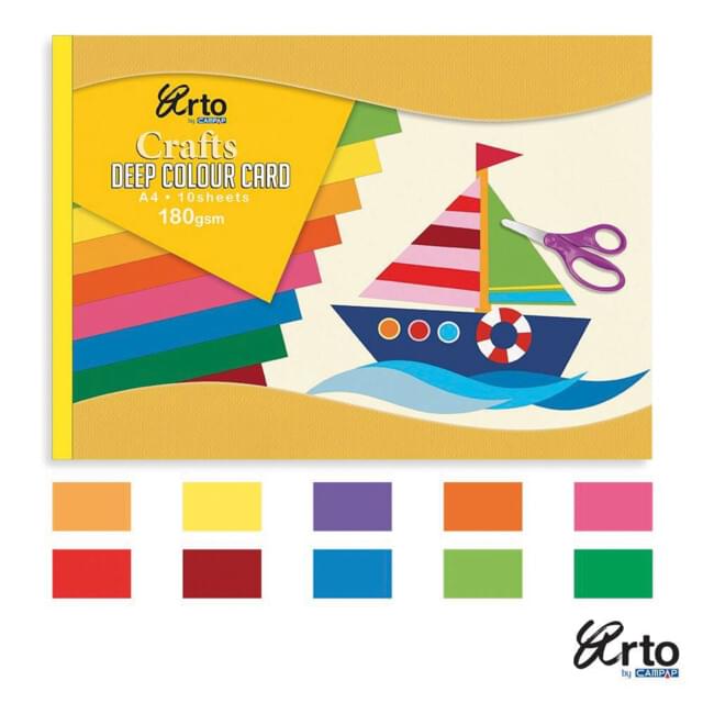 Coloured Card Pad A4