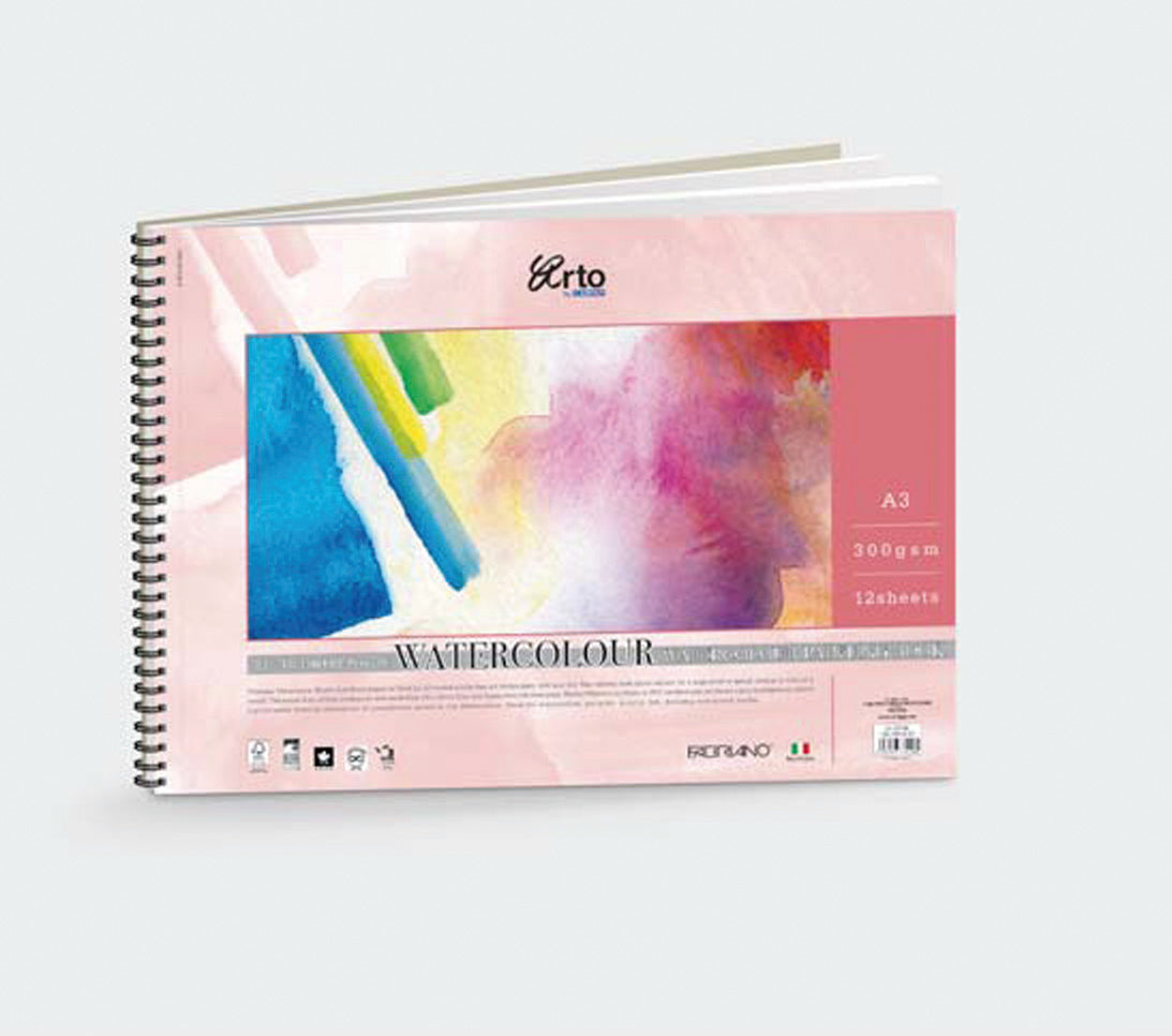 Arto F Series 25% Cotton Spiral Watercolour Pads