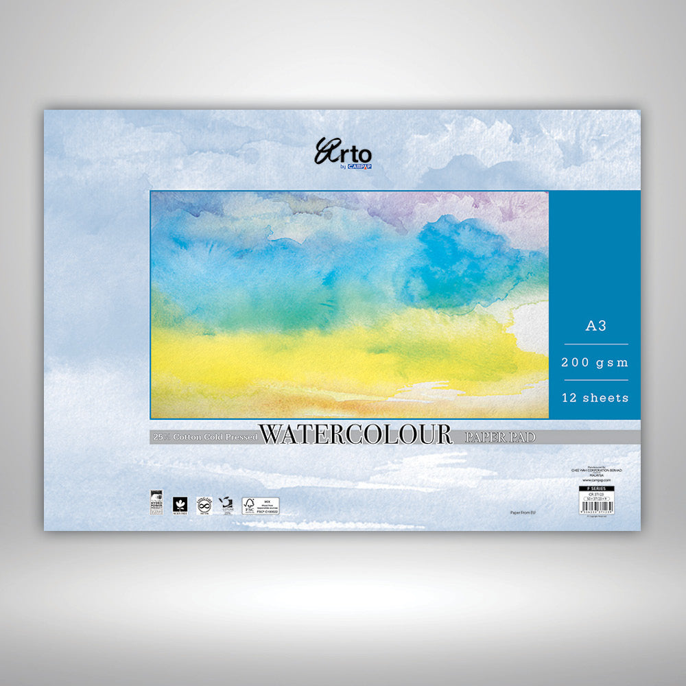 Arto 'F Series' 25% Cotton Watercolour Pads