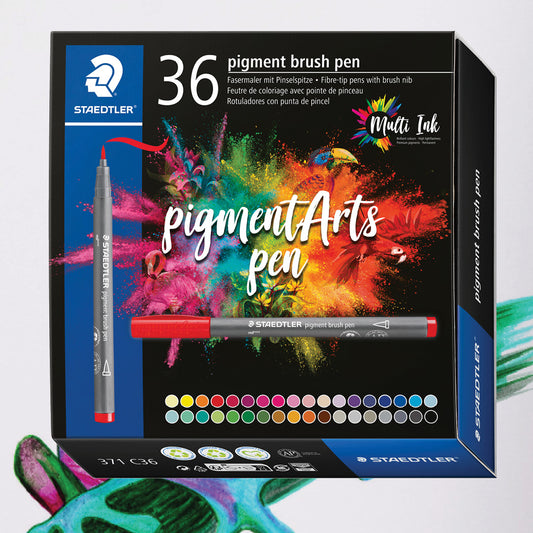 Staedtler Pigment Arts Brush Pens 36 Pack