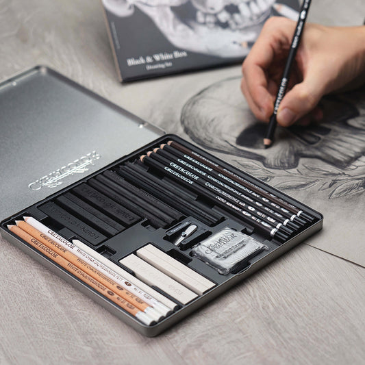 Cretacolor Black & White Drawing Sets