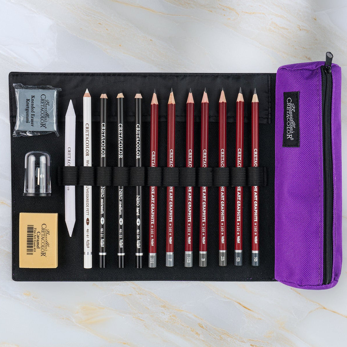 Cretacolor Starter Pencil Wrap Set