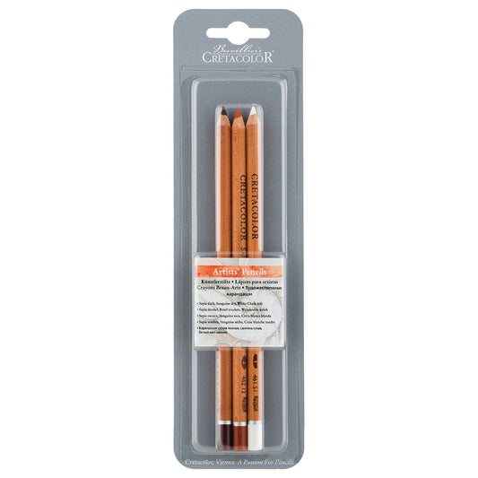 Cretacolor Sketching Pencil Blister Card | 3 Assorted Pack