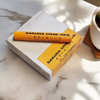 Sakura CrayPas Artist Oil Pastels - Box of  12 Single Colour