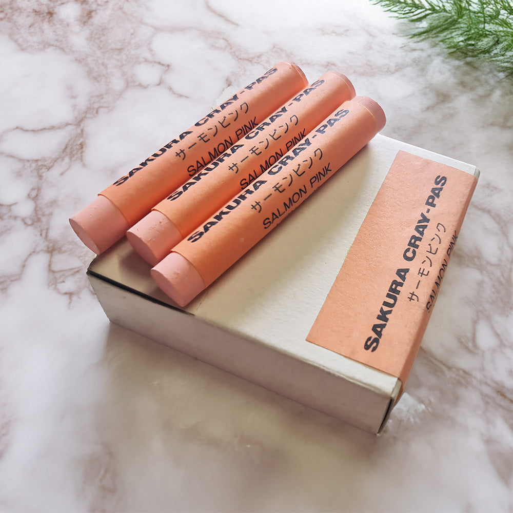 Sakura CrayPas Artist Oil Pastels - Box of  12 Single Colour