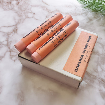 Sakura CrayPas Artist Oil Pastels - Box of  12 Single Colour